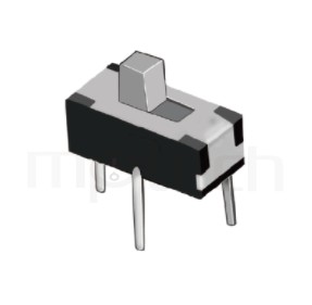 MS-12D16 Series- 迷你滑動開關- 迷你滑動開關1P2T,SPDT迴路,Vertical Mini Slide Switch ,立式 迷你滑動開關