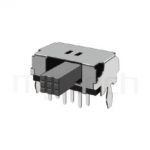 SK-22D02 Series-滑動開關-滑動開關2P2T,DPDT迴路,臥式滑動開關Slide Switch