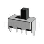 SS-12F45 Series-滑動開關-滑動開關1P2T,SPDT迴路,直腳滑動開關Slide Switch