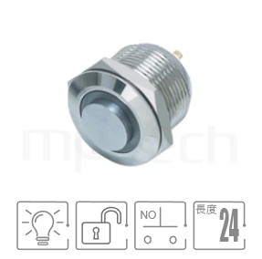 Read more about the article Φ19 短款凸柄防水LED金屬按鍵 MP19-4MH系列