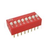 DIP-RS 系列-指撥開關DIP Switch ,DIP-RS Series ,Pitch 2.54mm, 01~12 Positions,DIP