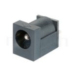 HDC-522 系列-DC電源插座DC JACK ,90度 90° DIP ,Center pin Ø1.3 mm 中心針 Ø1.3 mm ,外圓 孔徑 5 ,L 11 x W 6 x H 5 ,板上高度 5mm