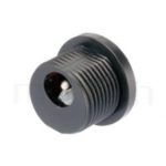HDC-633 系列-DC電源插座DC JACK ,180度 180° DIP ,Center pin Ø2.0 / Ø2.5 mm 中心針 Ø2.0 / Ø2.5 mm ,外圓 孔徑 6 ,L 13 Ø11.6 ,螺牙外徑Ø11.6