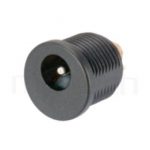 HDC-634 系列-DC電源插座DC POWER JACK ,180度 180° DIP ,Center pin Ø2.0 / Ø2.5 mm 中心針 Ø2.0 / Ø2.5 mm ,外圓 孔徑 6.3 ,L 14 Ø14 ,螺牙外徑Ø13