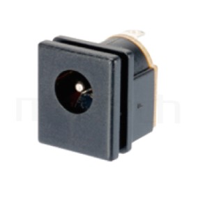 HDC-636 系列-DC電源插座DC JACK ,180度 180° DIP ,Center pin Ø2.0 / Ø2.5 / Ø3.0 mm 中心針 Ø2.0 / Ø2.5 / Ø3.0 mm ,外圓 孔徑 6.4 ,L 13x W 13 x H 15 ,板上高度 15mm