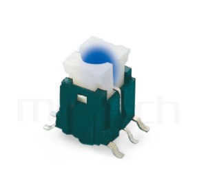 PB-415 系列-LED輕觸開關LED Tact Switch ,無鍵帽,立式,SMD ,可搭配帽蓋 ,尺寸 6X6 ,版上高度9mm ,5.2x4.5 按鍵面