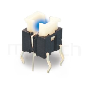 PB-506 系列-LED輕觸開關LED Tact Switch ,無鍵帽,立式,DIP ,可搭配帽蓋 ,尺寸 6x6,版上高度7.2mm ,6x4.5 按鍵面