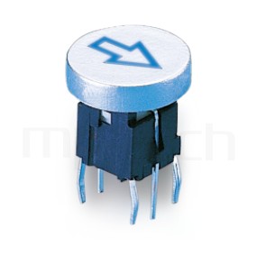 PB-520-11A 系列-輕觸帶燈開關Illuminated Switch ,圓形鍵帽,立式,DIP ,7PIN,layout 5.08,5.4 ,双色雙色輕觸開關LED tact switch，紅藍雙色LED，紅綠雙色LED，輕觸LED按鈕,尺寸 Φ10鍵帽 10mm帽蓋, 6x6,版上高度10mm ,Φ10 帽蓋 10mm鍵帽