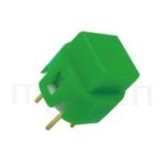 PS-201 系列-復歸按鈕開關Momentary Push button Switch,方形,DIP插版,小型按鈕,復歸/無鎖/回彈/無段 ,OFF-(ON),SPST,1P1T迴路 ,版上高度10mm