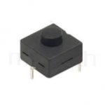 PS-212 系列-按鍵開關Push Switch ,圓形按柄,方形本體,DIP插版,手電筒電源開關,多段多檔 ,ON-OFF 循環迴路 ,12x12 版上高度9mm
