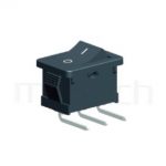RS-601-10231NBB 系列-洛克開關Rocker Switch ,21x15mm ,90度彎腳 ,6A 250VAC, 10A 125VAC,ON-ON ,SPDT,1P2T迴路