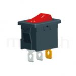 RS-601B-10111LRB 系列-洛克開關Rocker Switch ,21x15mm ,帶燈 ,6A 250VAC, 10A 125VAC,ON-OFF ,SPST,1P1T迴路