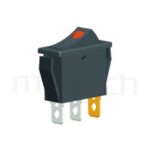 RS-606-10116LBB 系列-翹板開關Rocker Switch ,30x13mm ,帶燈 ,16A 250VAC,ON-OFF ,SPST,1P1T迴路