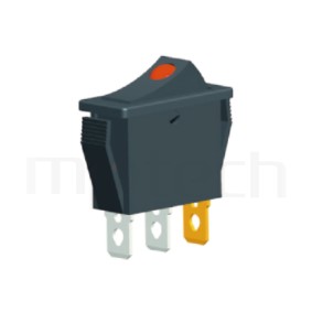 RS-606-10116LBB 系列-翹板開關Rocker Switch ,30x13mm ,帶燈 ,16A 250VAC,ON-OFF ,SPST,1P1T迴路