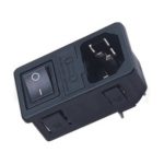 JR-101-1FRS-04-AC 系列產品-AC電源插座AC INLET ,IEC 60320 C14, AC 插座+保險絲+開關,三合一插座,3PIN焊線端子,180度,卡式,AC-023B DB-14-F3 DB-14-F4 R-3014S,AC INLET,安規VDE,CCC,UL,cUL,ENEC,