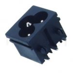 JR-307E-AC 系列產品-交流插座AC INLET/OUTLET ,IEC 60320 C6,米老鼠型插座,3PIN,90度 90° DIP,PCB插版,AC-024B DB-6 R-30790,AC INLET,安規VDE,CCC,UL,cUL,ENEC,