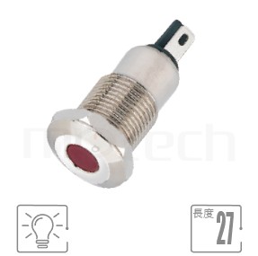 ML10-2AR Series-LED金屬指示燈-IP65以上防水等級,信號燈 指示燈 metal LED Pilot Lamp,10mm孔徑,耐腐蝕 抗腐蝕 LED 指示燈,LED金屬指示燈,多種燈色可選,cmp pbm mpb itw pbm10i,弧面點狀燈