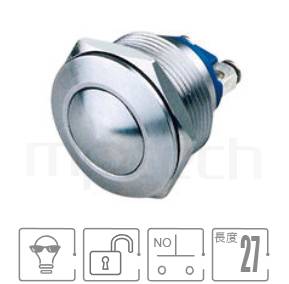 MP22-2MRL Series-控制按鈕開關 螺絲腳，門禁開門鈕，設備儀器工具機適用，押扣開關防水防暴安全防護,開關尺寸22mm,1NO,自復回彈,弧柄,金屬外殼不鏽鋼按鈕,球面開孔Φ22mm無段復位金屬電源開關弧柄防破壞防水防暴金屬開關不鏽鋼按鈕按鍵門禁系統 按壓式開門按鈕 | MP16TECH提供您最完整的防水金屬按鈕開關產品與服務金屬按鈕按鍵對照於KPB22,MPB22,MPS22,MW22,HK22B,HKYB22B,pbm22,cmp,bpb,mp22n,ft-22,J22,EJ22,GQ22,lb22b,qn22,材質-SUS,鋁合金,金屬外殼,復位無段 防水、防塵、耐腐蝕| MP16TECH提供您最完整的防水金屬按鈕開關產品與服務