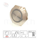 薄型金屬按鍵相較於其他金屬開關降低了53%高度,節省了一半的空間，還具備雙色 三色的led燈色選擇