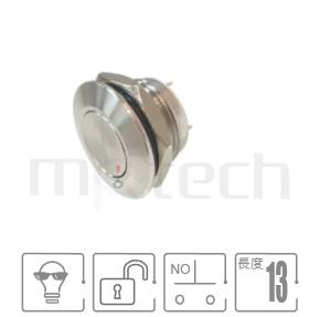 Read more about the article 超薄型短柄12mm自復回彈防水金屬按鍵- MP12K-2MF系列 | 鉑達MP16TECH專業金屬開關